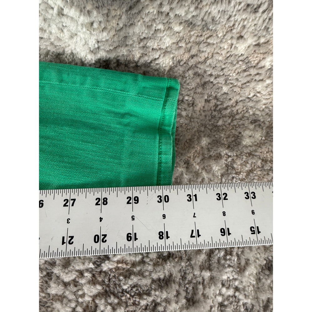 Lilly Pulitzer Size 0 Worth Straight Leg Denim Jeans Green‎ Womens - Picture 6 of 14